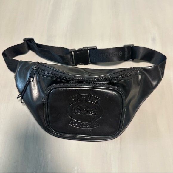 バッグ Supreme LACOSTE Waist Bag Black Supreme（シュプリーム） 18SS × LACOSTE Waist Bag ラコステ ウエスト